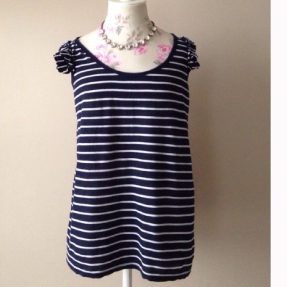 Juicy Couture Striped Ruffle Top